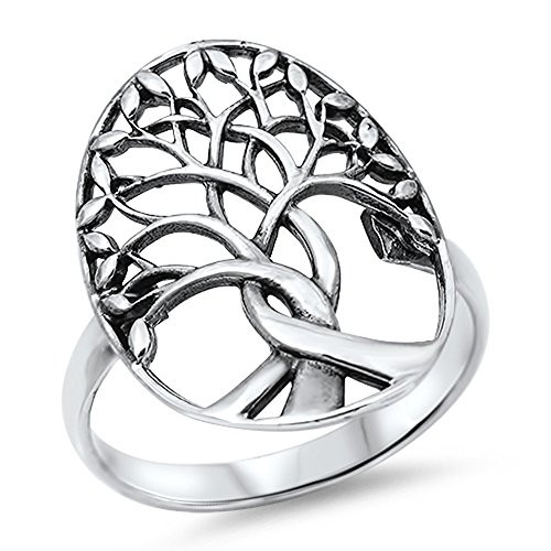 Tree of Life Branches Fashion Ring New 925 Sterling Silver Band Size 10