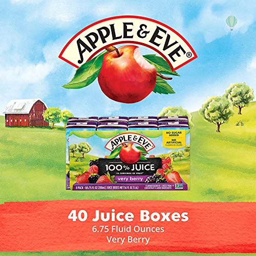 Apple  Eve 100 Juice Very Berry 675 Fluidoz 40 Count