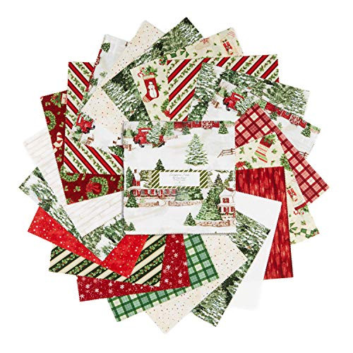 Wilmington Prints Susan Winget Evergreen Farm  10  Karat Crystals 42pcs Multi