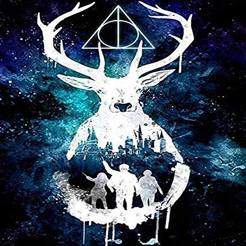 FOGAWA DIY 5D Diamond Painting Kits for Adults Beginner Full Drill Deer Starry Sky Rhinestone Embroidery Painting Cross Stitch Kit Arts Craft Home Wall Decor