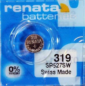Renata 319 Button Cell watch battery 5 Batteries