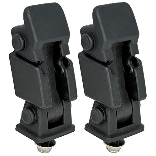 Hood Latches Pair Set 2  Replaces# 55176636AD 68038118AA 42422  Fits Jeep Wrangler TJ 1997 1998 1999 2000 2001 2002 2003 2004 2005 2006  HoldDown Hood Latch Catch Kit 19972006