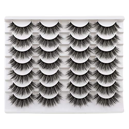 JIMIRE 14 Pairs False Eyelashes Fluffy Natural Eyelashes 3D Volume Faux Mink Lashes Pack JIMIRE 14 Pairs False Eyelashes Fluffy Natural Eyelashes 3D Volume Faux Mink Lashes Pack