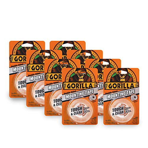 Gorilla Tough  Clear Double Sided Mounting Tape 1 x 60 Clear Pack of 8