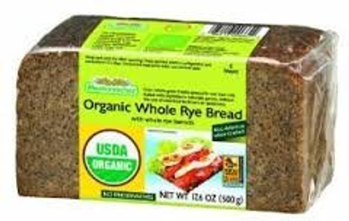 Mestemacher Organic Whole Rye Bread 176 Oz Pack of 6