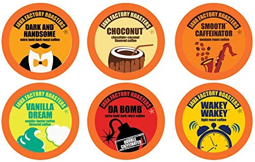 Java Factory Variety Pack Single Cup Coffee for Keurig Brewers, 24 Count