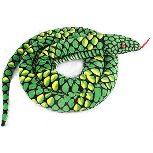 Lazada Plush Toy Snake Stuffed Animal Giant Boa Anaconda Plush Lifelike Toys for Kids Green 67 Inches