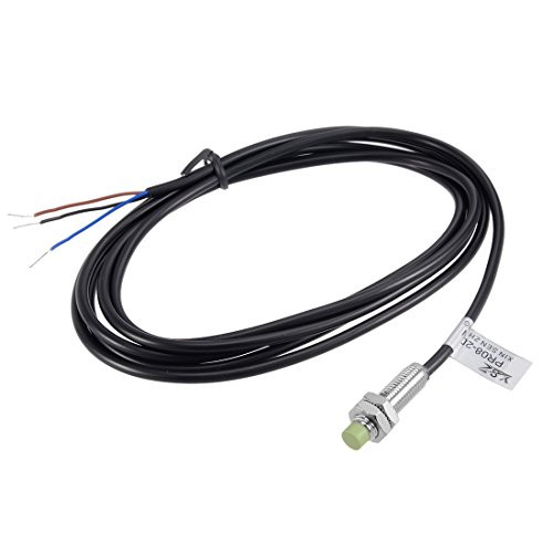 uxcell 2mm Inductive Proximity Sensor Switch Detector NPN NO DC 1224V 200mA 3Wire PR082DN for 3D Printer Probe Bed LevelingMCU Board