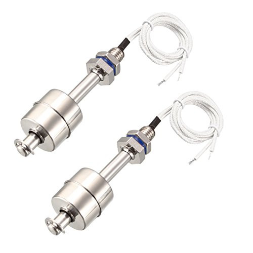 uxcell Stainless Steel Float Switch for Water Pump Tank Liquid Water Level Sensor M10 90mm Length 2pcs