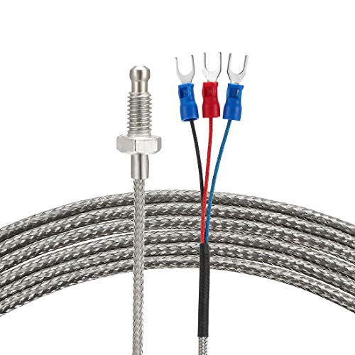 uxcell Thermocouple 50 to 200C M6 Temperature Sensor Probe 5ft