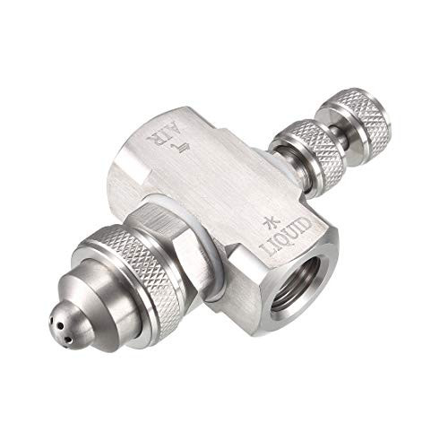 uxcell Air Atomizing Nozzle 14BSPT Misting Low Pressure Wide Angle Spray Tip Nozzles