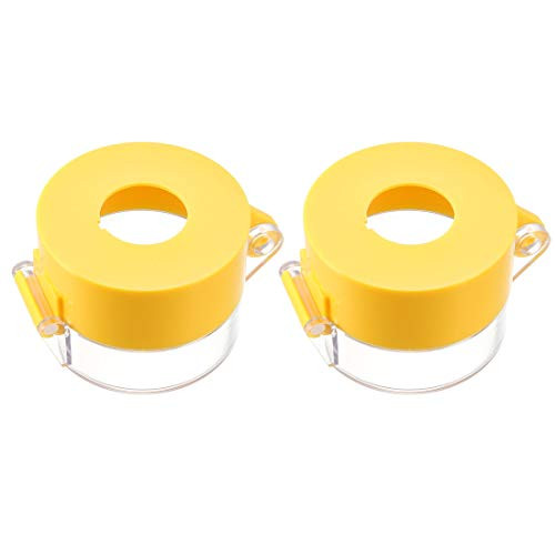 uxcell 2pcs Yellow Plastic Switch Cover Protector for 22mm Diameter Push Button Switch 5543
