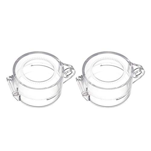 uxcell 2pcs Clear Plastic Switch Cover Protector for 30mm Diameter Push Button Switch 5032