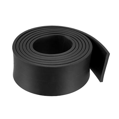 uxcell Solid Rectangle Rubber Seal Strip 30mm Wide 3mm Thick 1 Meter Long Black