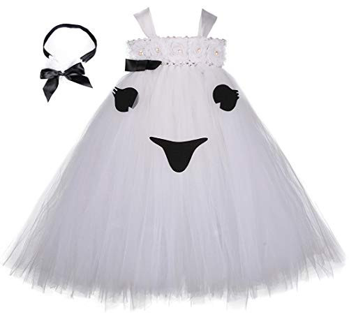 Tutu Dreams Kids Girls Halloween Tutu White Ghost Cosplay Costumes Carnival Masquerade Party Ghost XLarge78Y