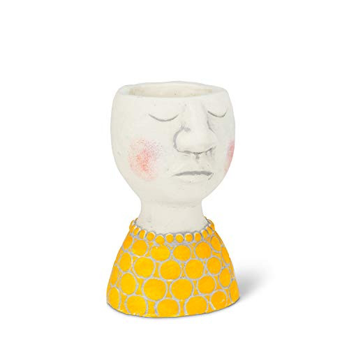 Abbott Collection 27-KINFOLK-439 Sm Female Head Planter-6" H Multi Colour