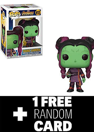 POP! Funko Avengers Infinity War: Young Gamora - Vinyl Figure 417 + 1 Random Marvel Trading Card