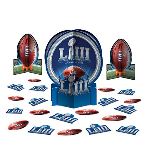 2019 Super Bowl LIII 53 Football Party Table Decor Kit 23pc 12" Decoration Pack