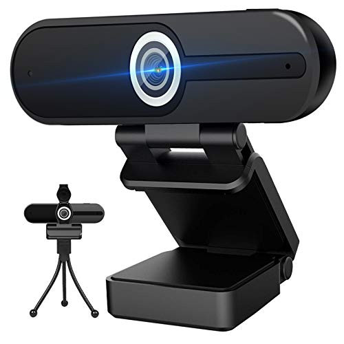 4K Webcam with Microphone  Computer Camera 8MP  USB Webcam 1080P for Video Calling Conference Streaming Webcam with Privacy Cover and Mini Tripod  Newest Version