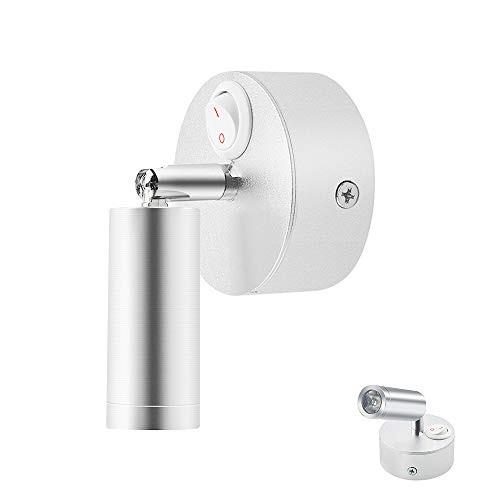 12V RV Reading Light Bonlux RV Reading Wall Lamp RV Boat LED Bedside Lamp with ONOFF Switch for RV Boat Marine Yacht Caravan and Motorhome Daylight 1Pack