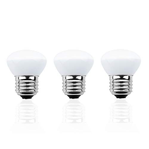 Bonlux E26 R14 MiniReflector Floodlight 4W R14 Short Neck LED Bulb R14 40 Watt LED Spot Light Replacement Daylight 6000K 3Pack