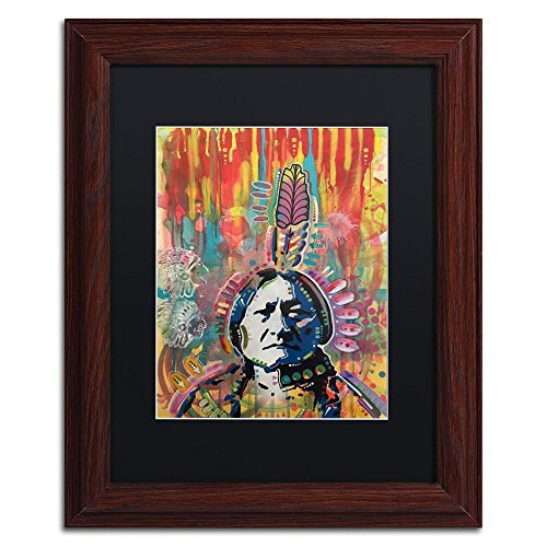 Sitting Bull 1 by Dean Russo Black Matte Wood Frame 11x14Inch