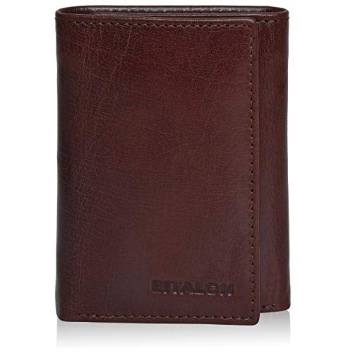 Wallets for Men  RFID Blocking Tan Leather Trifold Wallet with 6 Card Slots