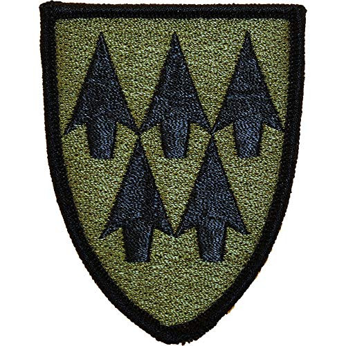 United States Army 32nd Air and Missile Defense Patch Subdued WoodlandGreen with IronOn Adhesive United States Army 32nd Air and Missile Defense Patch Subdued WoodlandGreen with IronOn Adhesive