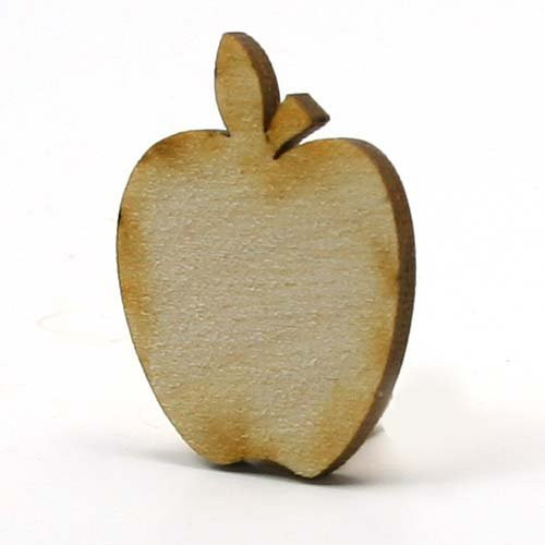 Mylittlewoodshop Pkg of 6  Apple  2 inches Tall by 16 inches Wide and 18 inch Thick Unfinished Wood LCAPPL046