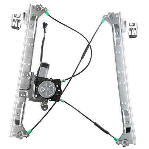 APremium Power Window Regulator with Motor Replacement for Buick Rainier 20042007 Chevrolet Trailblazer 20022009 GMC Envoy Jimmy Isuzu Saab Front Left