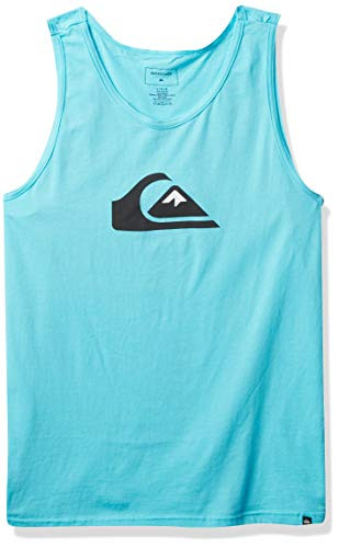 Quiksilver Mens COMP Logo Tank Pacific Blue L