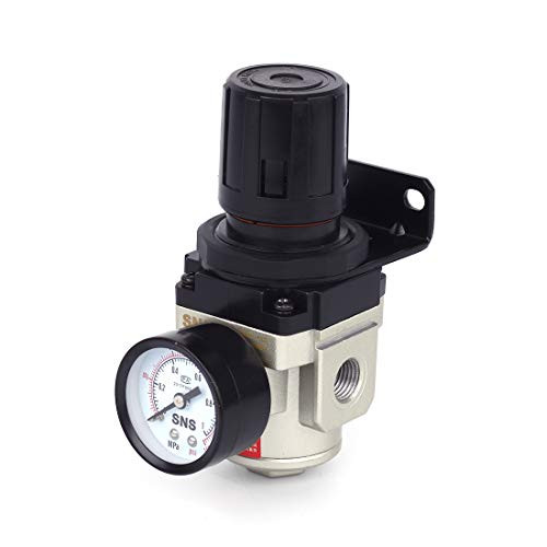 SNS AR3000N02 Female Thread 14 NPT Air Pressure Regulator 0150 PSI AdjustableBracketGauge