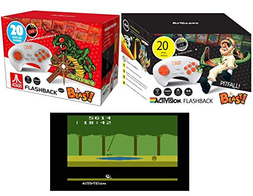 Bug Blast Game Flashback Centipede Video Fever 80s Retro Collection Throw it Back Box Bundled with River Raid Atlantis Pitfall  Classic Millipede Yars Revenge Cannonball 2 Items