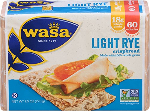 Wasa Light Rye Crispbread 95 Ounce Pack of 8 Wasa Light Rye Crispbread 95 Ounce Pack of 8