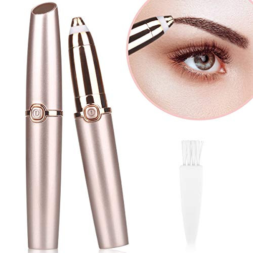 Eyebrow Hair Remover Eyebrow Painless Hair Trimmer Epilator for Women Men LipstickSized Eye brow Epilator Portable Lips Nose Facial Portable Eyebrow Razo with LED Light Rose Gold Eyebrow Hair Remover Eyebrow Painless Hair Trimmer Epilator for Women Men LipstickSized Eye brow Epilator Portable Lips Nose Facial Portable Eyebrow Razo with LED Light Rose Gold