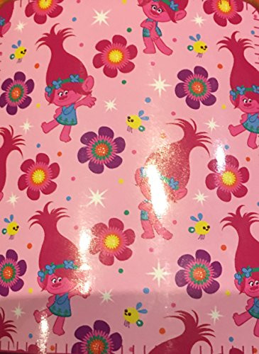 Trolls Poppy Fleece Throw-Pink