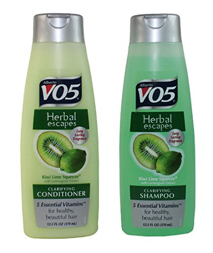Alberto VO5 Herbal Escapes Kiwi Lime Squeeze Shampoo and Conditioner 125 fl oz