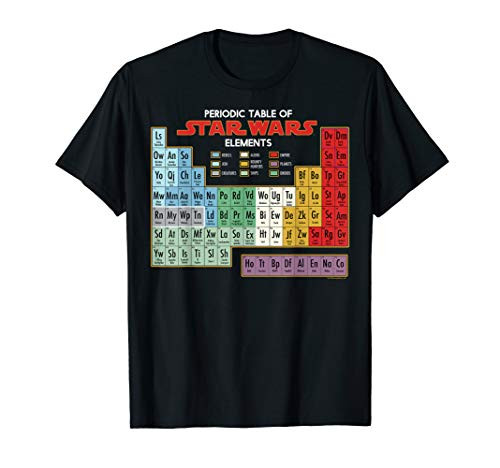 Star Wars Periodic Table of Elements Graphic TShirt TShirt