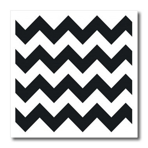 3dRose ht_149894_3 Black and White Chevron Pattern Iron on Heat Transfer, 10 by 10-Inch, for White Material 3dRose ht_149894_3 Black and White Chevron Pattern Iron on Heat Transfer, 10 by 10-Inch, for White Material