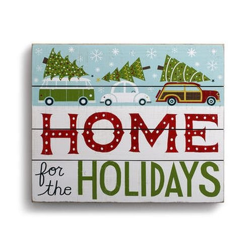 Demdaco 2020170095 Home for the Holidays Wall Art