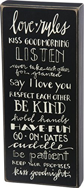 Primitives by Kathy Love Rules Box Sign Primitives by Kathy Love Rules Box Sign