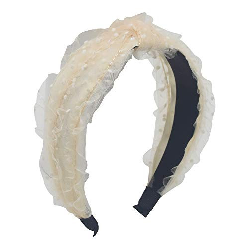 Bandana Headband for WomenMHDGG Lace Polka Dot Knot Headband Wide Headbands Turban Headband Hair Band Bandana Hairband Head Band Wrap with Bow Cloth Wrapped HeadwearBeige Bandana Headband for WomenMHDGG Lace Polka Dot Knot Headband Wide Headbands Turban Headband Hair Band Bandana Hairband Head Band Wrap with Bow Cloth Wrapped HeadwearBeige