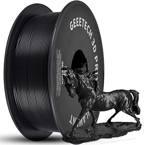 GEEETECH PLA 3D Printer Filament 175mm Black 1kg 22lbs Spool Upgrade Tidy Winding TangleFree