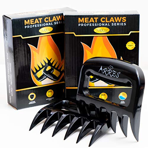 Arres Pulled Pork Claws  Meat Shredder  BBQ Grill Tools and Smoking Accessories for Carving Handling Lifting Meat claws 2pack