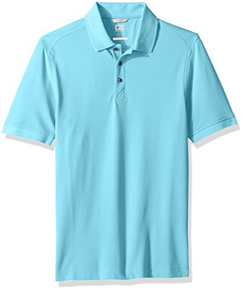 Cutter  Buck Mens 35 UPF Short Sleeve Lightweight Cotton Advantage Polo Shirt Aruba 4X Big