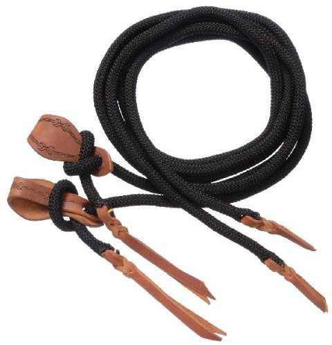 Tough-1 Cord Split Reins with Slobber Straps