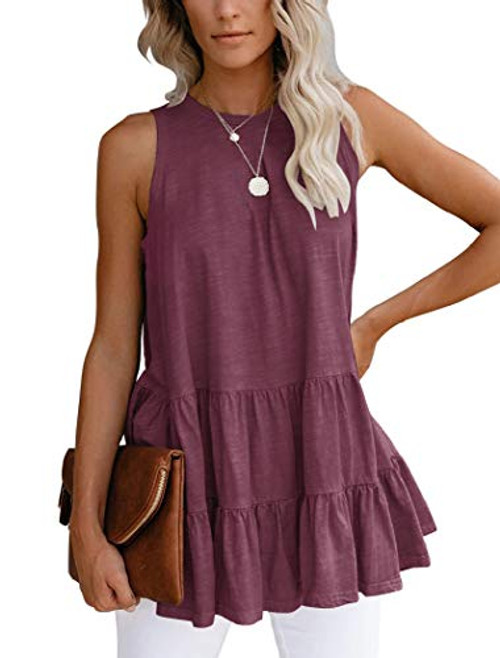 Bingerlily Womens Summer Flowy Tank Tops Camis Sleeveless Crew Neck Casual Shirts Loose Fitting Blouses Bingerlily Womens Summer Flowy Tank Tops Camis Sleeveless Crew Neck Casual Shirts Loose Fitting Blouses