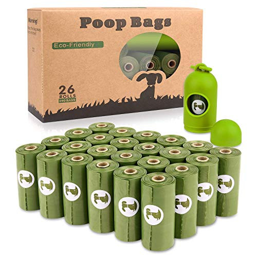 BOTEWO Dog Poop Bag 390 Counts Unscented Doggie Bags for Poop Extra Thick and LeakProof EcoFriendly Biodegradable Dog Waste Bags Refill Rolls with Dispenser and Leash Clip BOTEWO Dog Poop Bag 390 Counts Unscented Doggie Bags for Poop Extra Thick and LeakProof EcoFriendly Biodegradable Dog Waste Bags Refill Rolls with Dispenser and Leash Clip