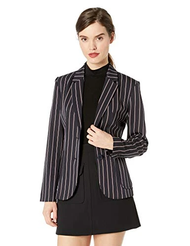 BB Dakota Juniors Blaze it Fitted Stripe Blazer oilslick Large