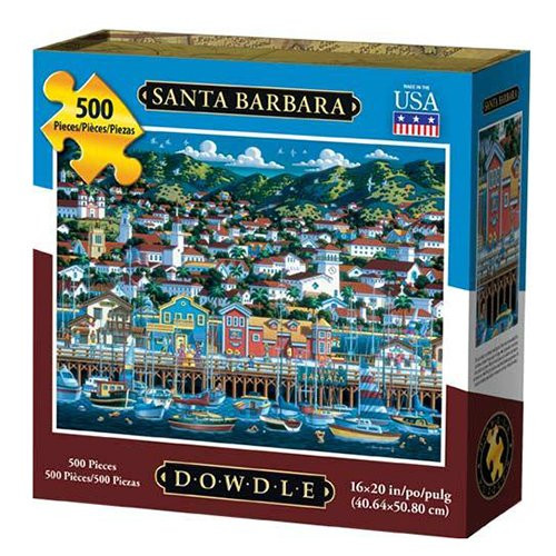 Dowdle Folk Art Santa Barbara 500pc 16x20 Puzzles Dowdle Folk Art Santa Barbara 500pc 16x20 Puzzles
